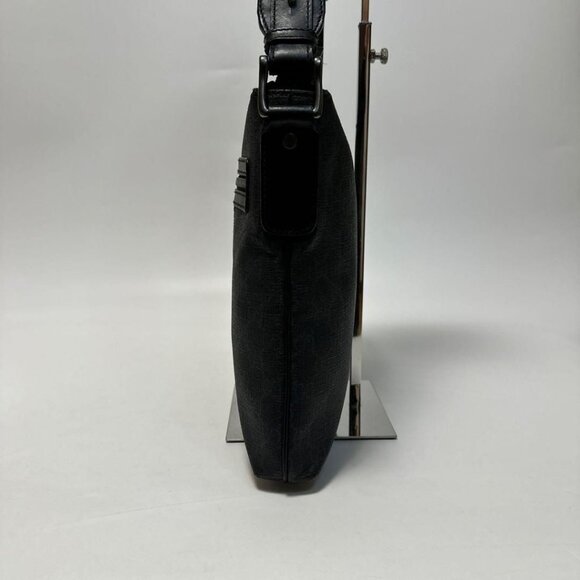 Authentic Gucci GG Plus Large Crossbody Bag Messenger Web Canvas Black Mens - Picture 4 of 11